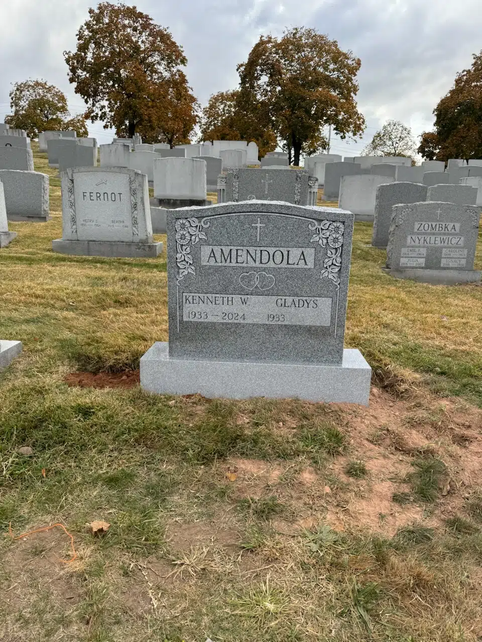 Granite Memorial Bench hand-carved by Memorial Bench Finder in NJ — image 2