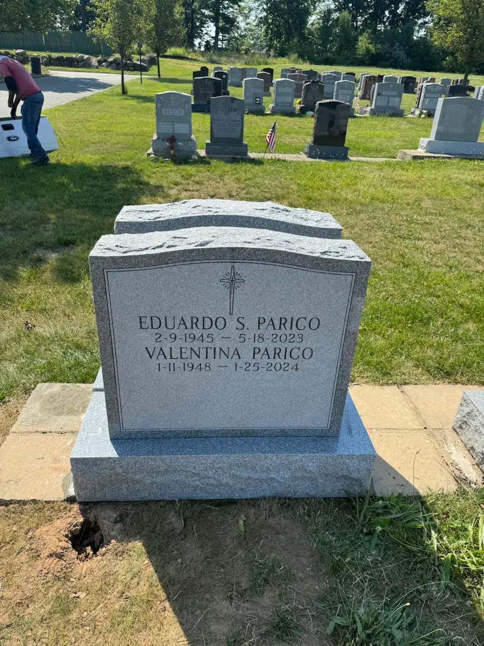 Granite Memorial Bench hand-carved by Memorial Bench Finder in NJ — image 4