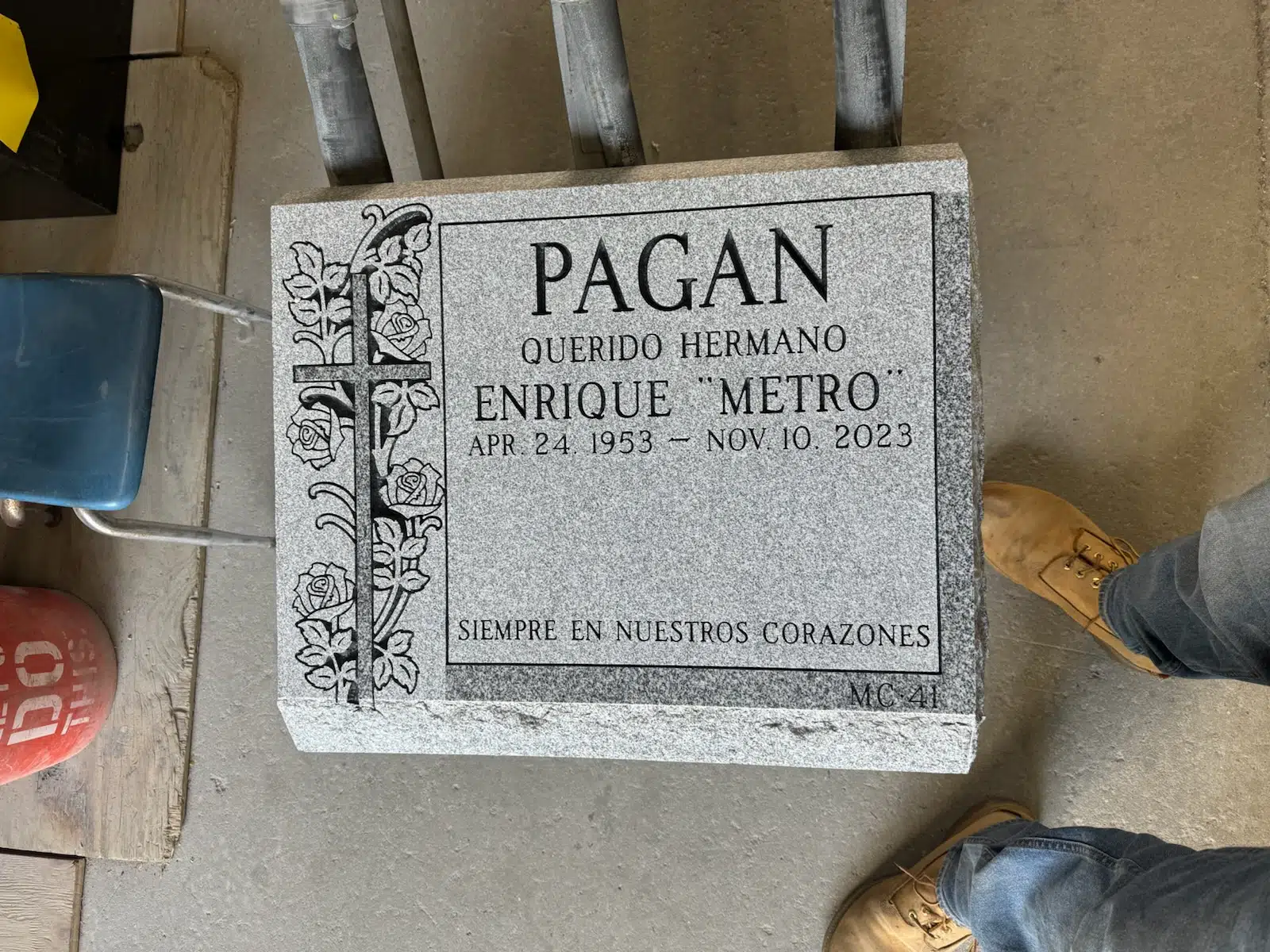 Cemetery Benches memorial installed in NJ